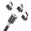 Avizar Magneettinen 3-in-1-kaapeli USB-C / Lightning / Micro-USB - USB-A 1m 2