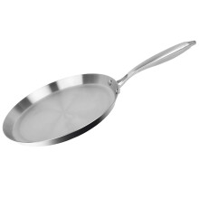 Cheffinger Pannukakkupannu 28 cm ruostumaton teräs kaikille liesille induktio mukaan lukien