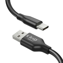 LinQ Magneettinen Itserullautuva USB-C - USB-A Kaapeli PD 36W 4A 1.2m