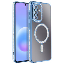Avizar Suojakuori Galaxy A57:lle Qi-latausyhteensopiva timanttikuvioisella reunuksella