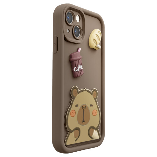 Avizar Suojakuori iPhone 13 3D Capybara-kuviolla 1