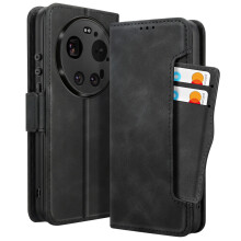 Avizar Lompakkokotelo Xiaomi 17 Ultralle tuella ja irrotettavalla korttipaikalla