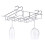 The Magic Toy Shop GEEZY Under Shelf Stemware Wine Glass Holder Storage Rack Hanger Stainless Steel 1