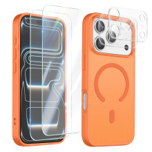 Avizar Setti MagSafe-kuori iPhone 17 Pron, 2 karkaistua lasia ja 2 kamerasuojaa