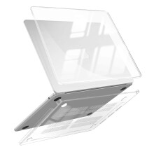 MW Kotelo MacBook Air 13" 2022 / 2024 / 2025 -sarjaan Crystal Clear Antichoc
