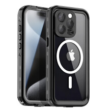 Shellbox Koko 360 kuori iPhone 15 Pro Max MagSafe-yhteensopiva IP68 vedenkestävä