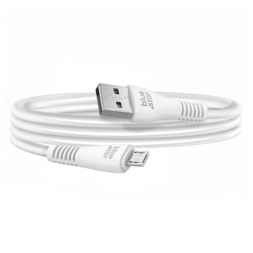 Blue Star Micro-USB - USB-A Kaapeli 2a Punottu Nailon 1.2m