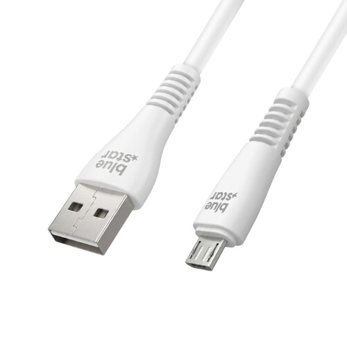 Blue Star Micro-USB - USB-A Kaapeli 2a Punottu Nailon 1.2m 1