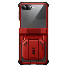 I-Blason Kotelo Galaxy Z Flip 7 -puhelimelle, Armorbox-malli, karkaistu lasi ja vyöklipsi
