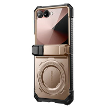 Supcase Vahvistettu kuori Galaxy Z Flip 7 -sarjalle Unicorn Beetle Grip jalustalla