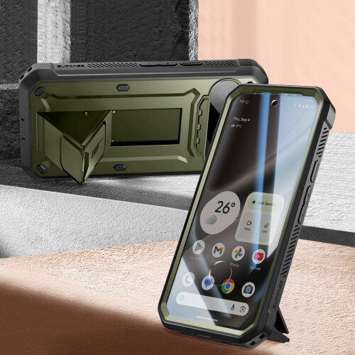 Supcase Supcase Unicorn Beetle Pro -sarjan Pixel 10 Pro -kotelo telineellä 2