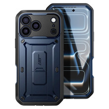 Supcase Täyskuori iPhone 17 Pro -sarjan Unicorn Beetle Pro -sarjasta jalustalla