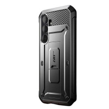 Supcase Kotelo ja näytönsuoja Galaxy S25 FE:lle, vyöklipsillä ja telineellä