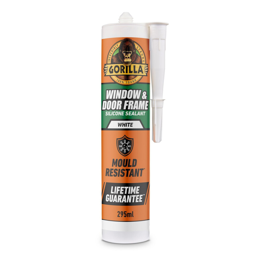 Gorilla Window & Door Frame Sealant 295Ml (White) - 100% Waterproof, Anti-Mould & Uv Resistant Silicone Sealant - Image 2