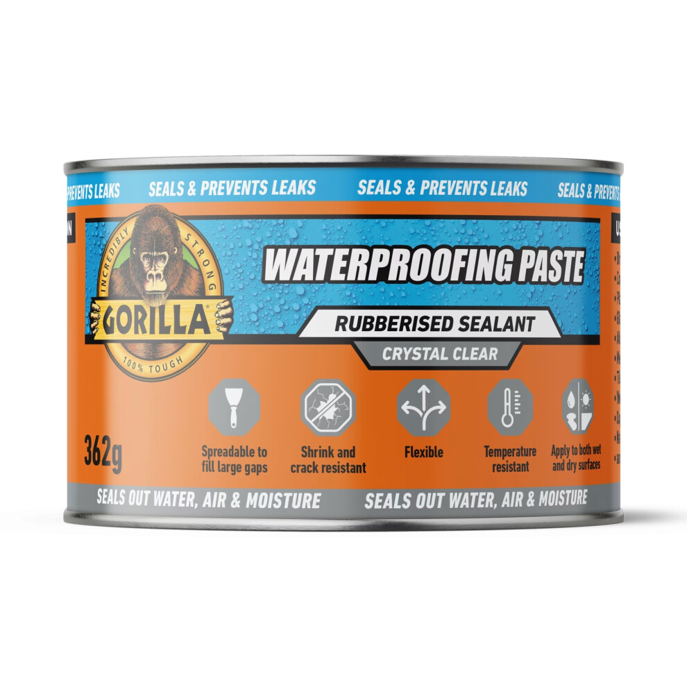 B&Q -  Waterproofing Paste (Clear)100% Waterproof Flexible Gap-Filling Sealant For CracksHoles & Repairs - Image 2