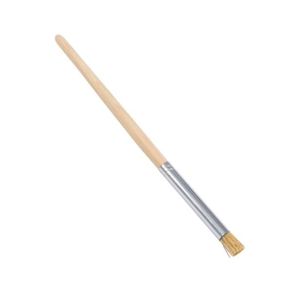 B&Q -  Small Stencil Brush8mm Hog Bristle (6275)Wooden HandleIdeal For Acrylic & Oil Stenciling - Image 2