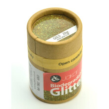 Jakar Gold Biodegradable Fine Glitter 20g - Eco-Friendly, Non-Toxic, Plastic-Free Fine Glitter for Sustainable Crafts (7802)