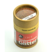 Jakar Copper Biodegradable Fine Glitter 20g - Eco-Friendly, Non-Toxic, Plastic-Free Fine Glitter for Sustainable Crafts (7804)
