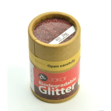 Jakar Red Biodegradable Fine Glitter 20g - Eco-Friendly, Non-Toxic, Plastic-Free Fine Glitter for Sustainable Crafts (7805)