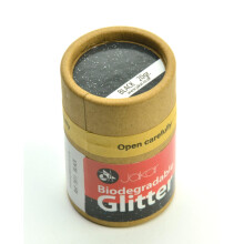 Jakar Black Biodegradable Fine Glitter 20g - Eco-Friendly, Non-Toxic, Plastic-Free Fine Glitter for Sustainable Crafts (7811)