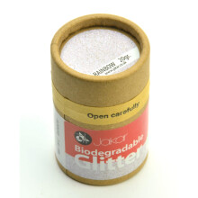 Jakar Rainbow White Biodegradable Fine Glitter 20g Eco-Friendly Non-Toxic Plastic-Free Glitter for Sustainable Crafts 7812