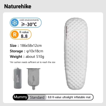 Naturehike Aufblasbare Schlafmatte, 186x58cm, Ultraleicht, Wasserdicht für Camping
