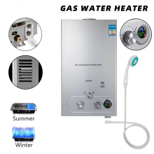 VEVOR LPG-Warmwasserbereiter, Edelstahl Durchlauferhitzer, 10L/min, für Camping und Wohnmobil