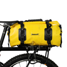 Rhinowalk bolsa de alforja para bicicleta, 20L, impermeable, color amarillo, para maletero de montaña