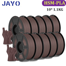 JAYO 3D-Druckerfilament, 10 Rollen, 1,75 mm FDM, Mehrfarbig, PLA Plus/PETG/SKDC