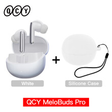 QCY MeloBuds Pro, draadloze koptelefoon met hybride ANC 46dB, LDAC hoge resolutie, wit