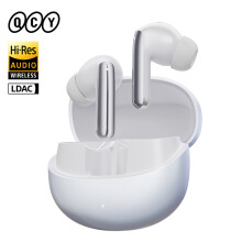 QCY MeloBuds Pro, draadloze oortele met hybride ANC 46dB, LDAC en 34 uur speeltijd, wit