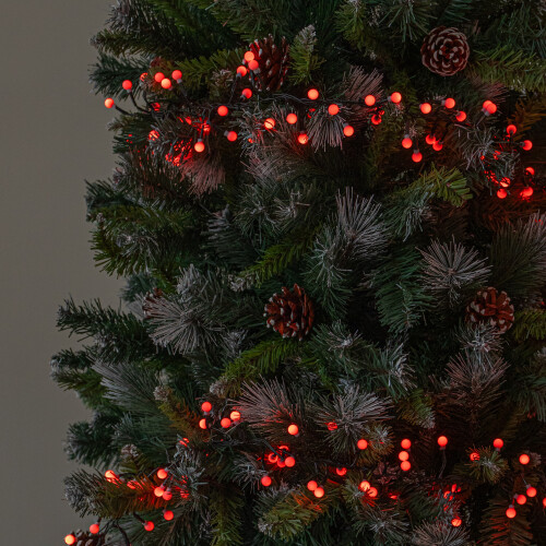 5m 500 LED Globe Cluster Christmas String Lights in Red 2