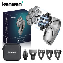 Kensen S18 elektrisch hoofdscheerapparaat, 7D zwevend mes, oplaadbaar, IPX6 waterdicht, 5-in-1 verzorgingsset