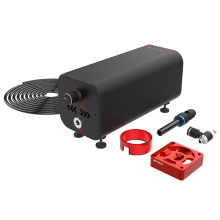 Twotrees bomba de aire de alta velocidad para grabado láser, flujo ajustable 10-30 L/min, negro