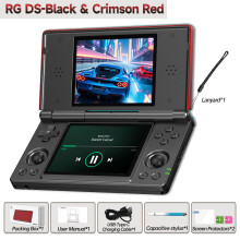 Anbernic RG DS, Console de jeu portable à double écran, Android 14, 64Go, Noir