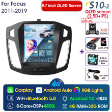Srnubi Android Auto Autoradio, 9,7 Zoll Multimedia Videoplayer mit Carplay und Navigation für Ford Focus 3 2011-2019