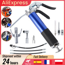 Pistolet à graisse manuel mini 8000 PSI, alliage d'aluminium, avec tuyau flexible et accessoires pour entretien automobile