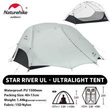 Naturehike Star River UL-tent, 2-persoons, ultralicht, waterdicht, voor backpacken en wandelen