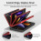 Anbernic RG DS, Console de jeu portable pliable à double écran, Android & Linux(64G), Noir 4