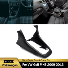 VW Golf MK6 2008-2013, decoratie van de middenconsole, zwart, ABS-kunststof, 5K0863680