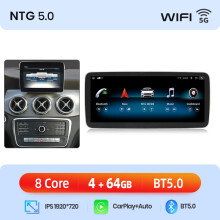 Junsun Autoradio für Mercedes Benz A-Klasse CLA GLA, NTG 5.0 WiFi 4-64GB, Wireless CarPlay Android Auto