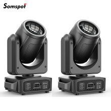 Somspot set van 2 moving head licht 150W, RGB effecten, voor podium en concert