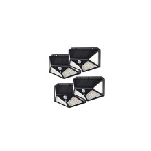 Solar Lights Outdoor [Super Bright 100 LEDs], Bpuls Solar Motion Sensor Security Lights, IP65 Waterproof