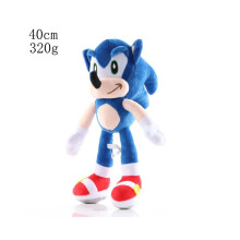 (Sonic, 40 cm/15,7 inch) Sonic pluche in verschillende maten, Sonic speelgoed, zachte Sonic pluche poppen,
