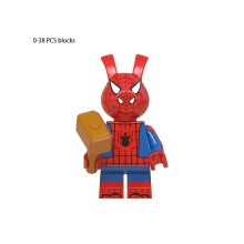 (Spider Ham) Figur Mini Action Byggkloss Leksaker Barn Presentsamling Bordsmodell