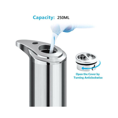 Stainless Steel Automatic Soap Dispenser – Touchless, Infrared Sensor, For Liquid Soaps, Disinfectants, 2