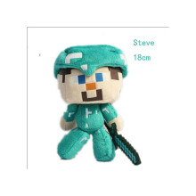 (Steven-18cm) Minecraft Pluche Knuffels Zachte Knuffels Spel