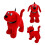 (Staande) Clifford de Grote Rode Hond Pluche Pop Knuffel Kindercadeau 3