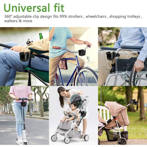 Stroller Cup Holder Universal Pushchair Phone Storage Box Suitable Bike 1