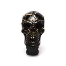 (Style 1) Universal Car Gear Shift Knob Shifter Lever Resin Skull Handle Modification Covers
